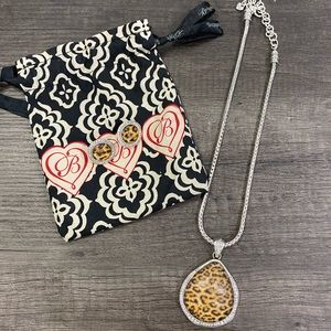 Leopard Brighton Necklace and Earring Set
